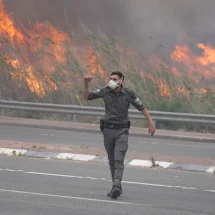 El incendio cerca de Jerusalén