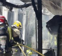 Llamas Devoran un Bar en Caldas de Reis