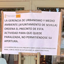 Urbanismo cierra un bar en la Plaza de la Alianza por operar sin licencia