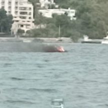 Incendio en moto acuática en Talamanca