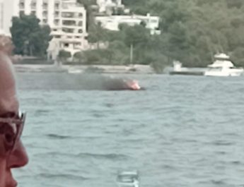 Incendio en moto acuática en Talamanca