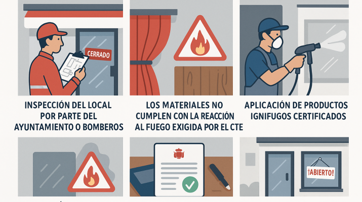 Qué pasa si no cumples con la reacción al fuego exigida por el CTE