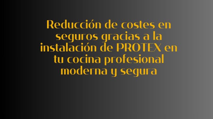 Reducción de costes en seguros gracias a la instalación de PROTEX en tu cocina profesional moderna y segura