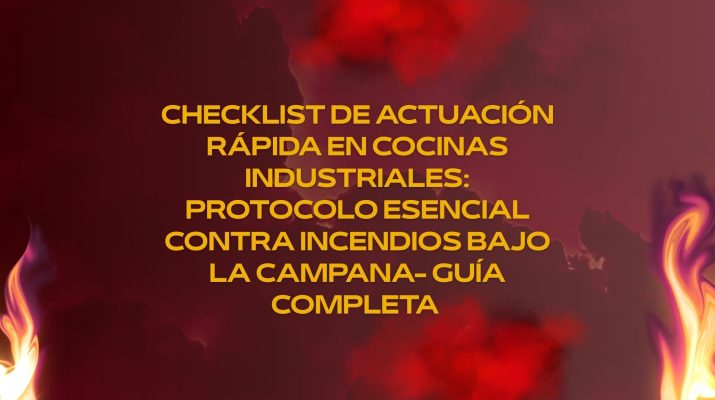 Checklist de actuación rápida en cocinas industriales: protocolo esencial contra incendios bajo la campana- Guía completa