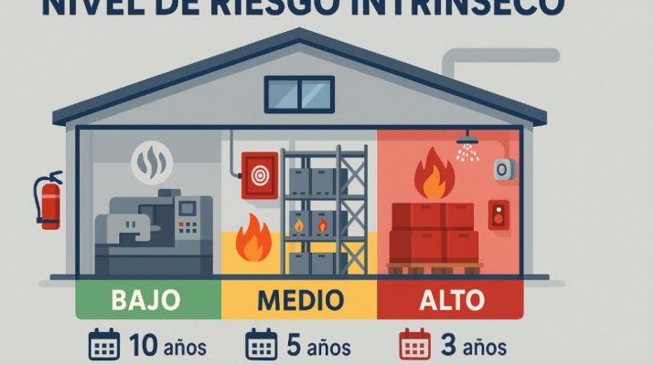 Seguridad contra incendios en industrias: nivel de riesgo