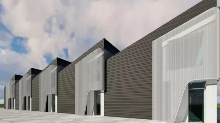 Gijón amplía su red empresarial con cinco naves industriales de nueva construcción en Lloreda