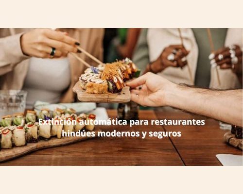 Extinción automática para restaurantes hindúes modernos y seguros