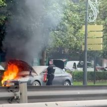 Un coche se incendia en la avenida de Catalunya de Valencia: La importancia de la prevención y el uso de extintores en incidentes vehiculares