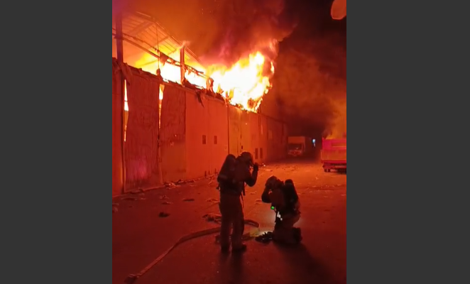 Incendio en Son Castelló provoca intervención masiva de bomberos