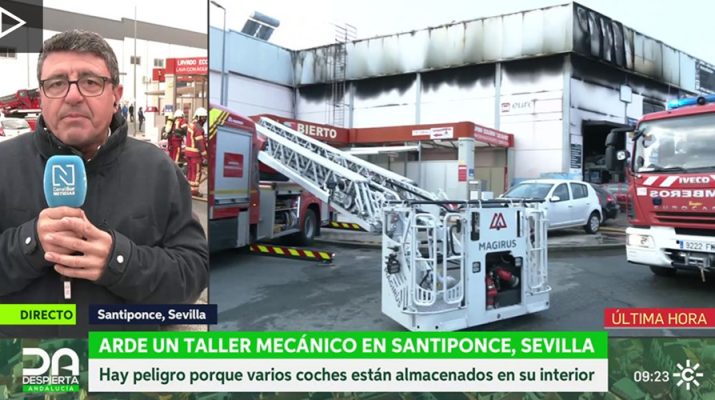 Incendio en un taller mecánico en Santiponce: Análisis, prevención y medidas de seguridad esenciales. Evaluación inicial del suceso y contexto industrial.