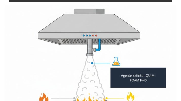 ¿Qué tipo de fuego apaga un sistema contra incendios de campanas?