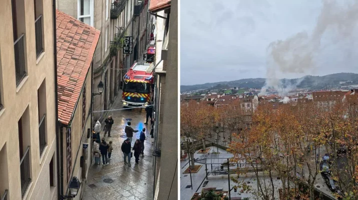 Un fuego en un local de hostelería del Casco Vello obliga a intervenir a los Bomberos de Ourense. Contexto urbano y relevancia de la seguridad contra incendios.