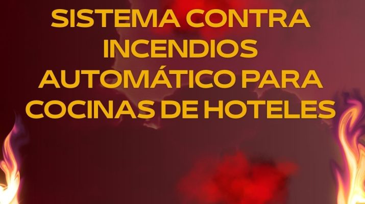 Sistema contra incendios automático para cocinas de hoteles. Seguridad operativa diseñada para cocinas profesionales de alto rendimiento.