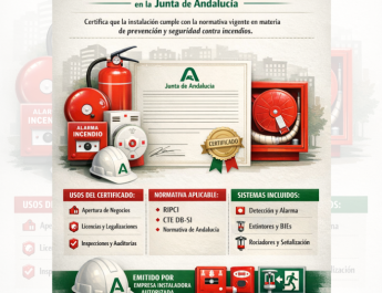 Certificado de Instalación de Protección Contra Incendios en la Junta de Andalucía
