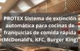 Sistema de extinción automática para cocinas de franquicias de comida rápida. Protección avanzada para cocinas profesionales de alta exigencia.