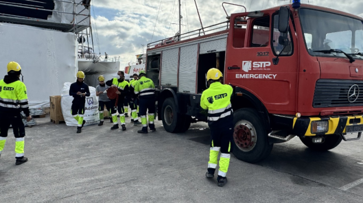 Simulacro anual contraincendios en STP Shipyard Palma: seguridad, prevención y respuesta