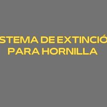 Sistema de extinción para hornilla. Seguridad avanzada en cocinas profesionales.