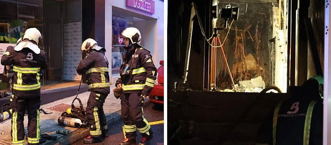 Desalojo urgente en edificio residencial de Avilés tras incendio en el cuadro eléctrico. Incendio eléctrico provoca evacuación y alarma