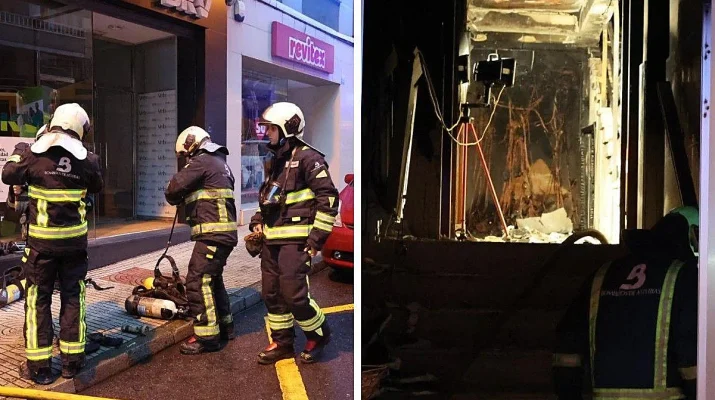 Desalojo urgente en edificio residencial de Avilés tras incendio en el cuadro eléctrico. Incendio eléctrico provoca evacuación y alarma